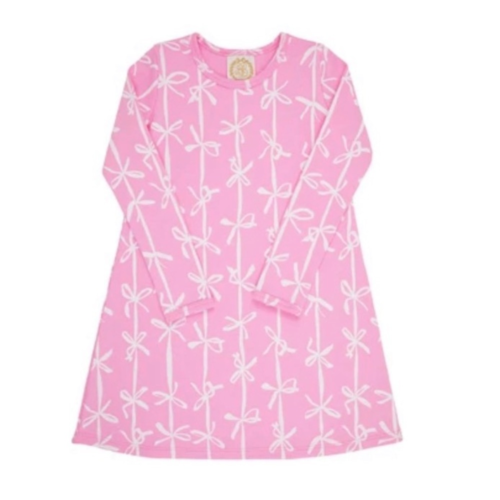 TBBC Long Sleeve Polly Play Dress in Braselton Bows 2T EUC